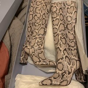 Antonio Melani Snake Print Boots
